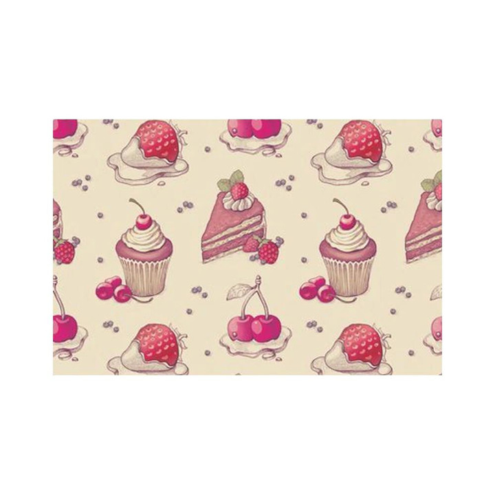 Strawberry Fruits Cake Mini Cakes Doormat Home Decor