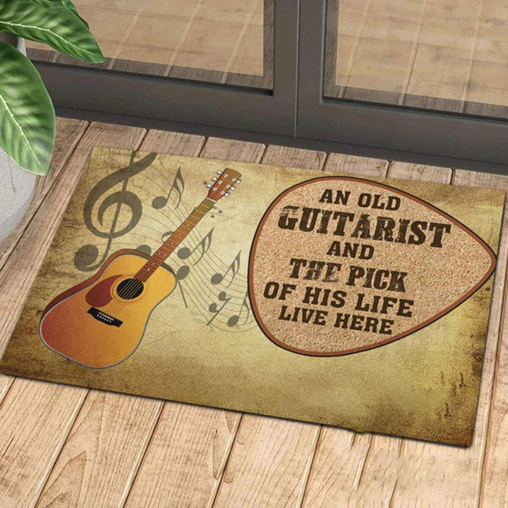 Love Classic Guitar Music Cool Design Doormat Home Decor