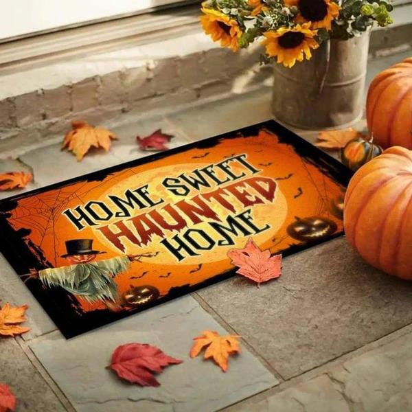 Halloween Home Sweer Haunted Home Halloween House Doormat Home Decor