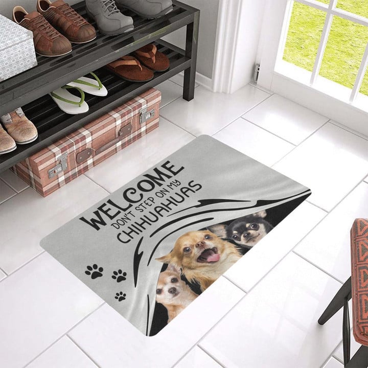 Dont Step On My Chihuahua Dog Cool Design Doormat Home Decor