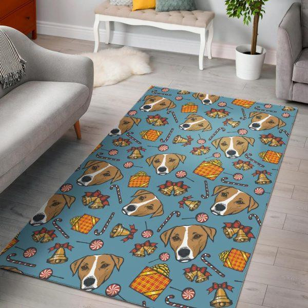 Dog Jack Russell Pattern Print Home Decor Rectangle Area Rug
