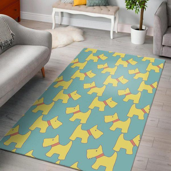 Pattern Print Westie Dog Home Decor Rectangle Area Rug
