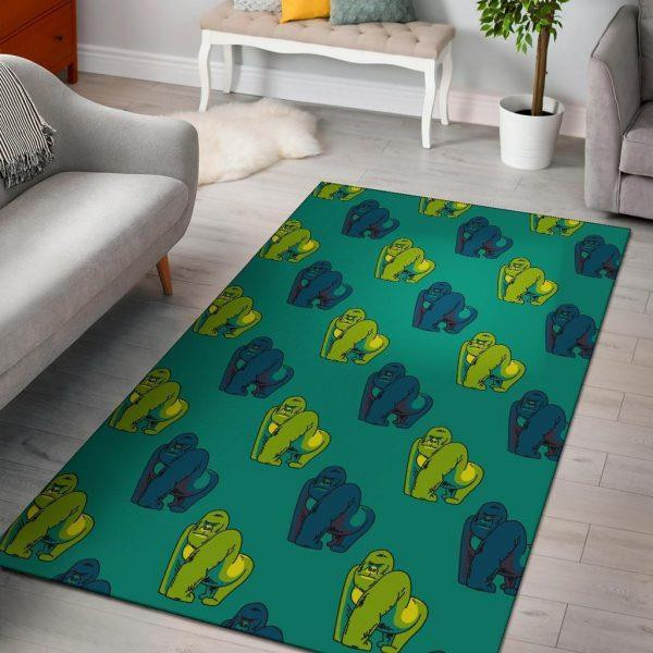 Gorilla Print Pattern Home Decor Rectangle Area Rug
