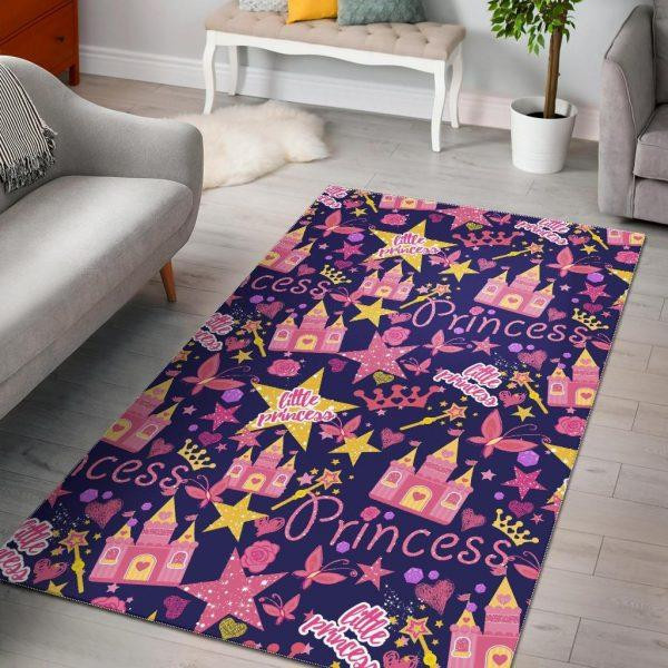 Princess Fairy Pattern Print Home Decor Rectangle Area Rug