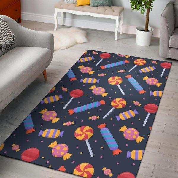 Candy Pattern Print Home Decor Rectangle Area Rug