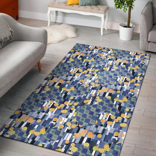 Klimt Pattern Print Home Decor Rectangle Area Rug