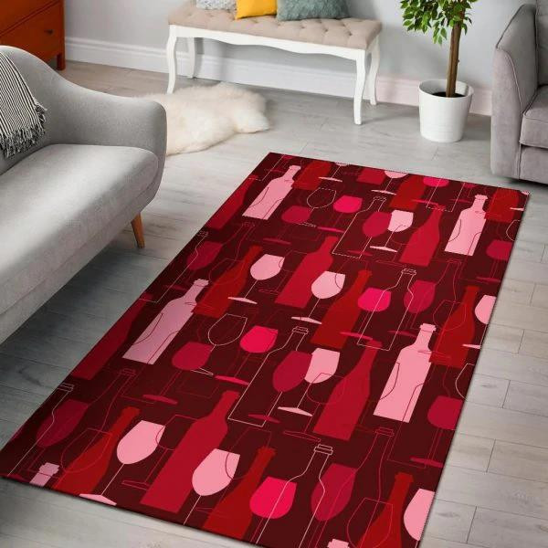 Pattern Champagne Print Home Decor Rectangle Area Rug