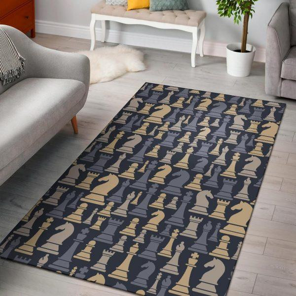 Pattern Print Chess Home Decor Rectangle Area Rug