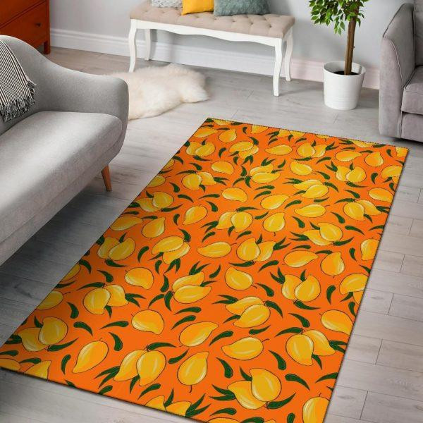 Mango Pattern Print Home Decor Rectangle Area Rug