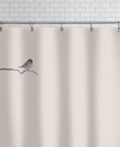 Bird and Fox Shower Curtain With 12 Hooks High Quality Custom Design Home Decor Special Gift