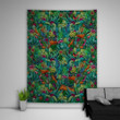 Plant Bird Wall Hanging Tapestry Psychedelic Bedroom Home Decor