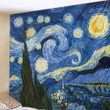 Van Gogh Oil Painting Tapestry Wall Hanging Mandala Bedspread Indian Home Bedroom Decor Blanket