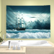 Ship Ocean Wall Hanging Tapestry Psychedelic Bedroom Home Decor