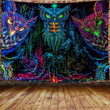 The Psychedelic Owl 3D Printed Tapestry Wall Decoration