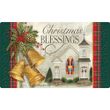 Ring The Bells Christmas Blessings Non-Slip Printed Doormat Home Decor Gift