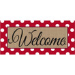 Polka Dot Custom Design Welcome Non-Slip Printed Doormat Home Decor Gift