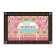 Coastal Flamingo Naples Non-Slip Printed Doormat Design For Home Decor