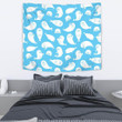 Cute White Sea Lion Seals Pattern Wall Tapestry For Home Decor