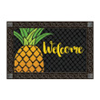 Cropped Pineapple Welcome Non-Slip Printed Doormat Design For Home Decor Gift