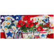 Patriotic Flower Pots Butterfly Non-Slip Printed Doormat Home Decor Gift Ideas
