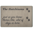 The Hutchisons Dog Paw  Door Mat Home Decor