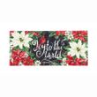Non-Slip Printed Doormat Joy To The World Poinsettias Home Decor Gift Ideas