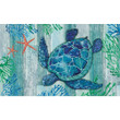 Blue Sea Turtle Starfish Underwater Non-Slip Printed Doormat Home Decor