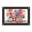 Non-Slip Printed Doormat Filled With Love Home Decor Gift Ideas