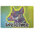 Doberman Dog Welcome Door Mat Home Decor