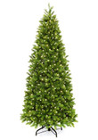 6.5' Royal Fir Slim Quick-Shape Artificial Unlit Christmas Tree Home Decor