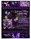 To Me You Are The World Lovely Message From Daughter Gifts For Mom Fleece Blanket