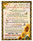 I See A Beautiful Flower Garden And You The Perfect Sunflower Gift For Daughter-in-law Fleece Blanket