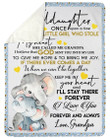 To My Granddaughter I Love You Forever And Always Gifts From Grandpa Fleece Blanket
