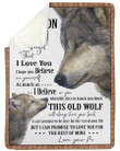 To My Grandson I Can Promise To Love You For The Rest Of Mine Gifts From Pa Fleece Blanket