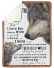 Never Forget That I Love You Lovely Message From Paw Paw Gifts For Granddaughter Fleece Blanket