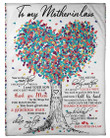 Thank You Mom For The Things That You Have Done Great Gift For Mother-in-law Fleece Blanket
