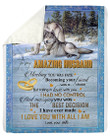 To My Husband Marrying You Was The Best Decision Gifts From Wife Fleece Blanket