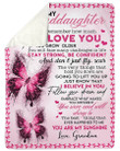 Grandma Gift For Granddaughter Always Remember How Much I Love You Fleece Blanket