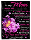 Gift For Mom To Me You Are The World Fleece Blanket