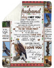 I Love You Forever And Always Lovely Message Gifts For Husband Fleece Blanket