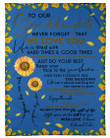 Lovely Sunflower Messages For Granddaughter From Lolalolo With Love Fleece Blanket