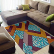 Zigzag Knit Pattern African American Area Rug Home Decor