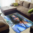 Beautiful African Lady Afro Art Area Rug Home Decor