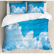 Blue Sky Printed Bedding Set Bedroom Decor