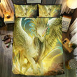 Gold Unicorn Universe Printed Bedding Set Bedroom Decor
