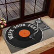 Dj Wipe Your Feet Printed Doormat Home Decor