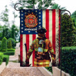 Custom Name Us Gift For Firefighter Printed Garden Flag