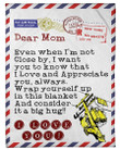 Letter To Lineman's Mom I Appreciate You Always Fleece Blanket Fleece Blanket