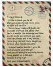Loving Letter Thank For All You Do Fleece Blanket Granddaughter To Nonnie Fleece Blanket