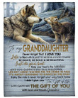 Life Gave Me The Gift Of You Lovely Message From Grandma For Granddaughters Fleece Blanket
